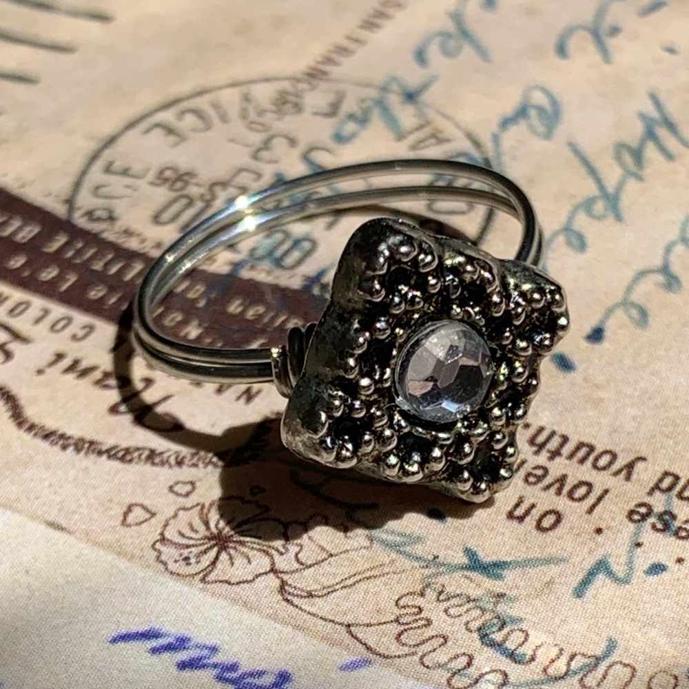Vintage Button Ring - image 5